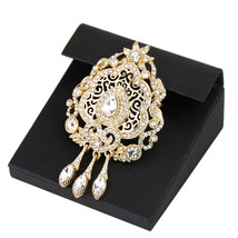 spicems Morocco 18K  Color Caftan Brooch for Women Wedding Dress Jewelry Full Cr - £39.95 GBP