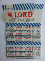 100 NEW Lord Double edge safety razor blades platinum class - £8.45 GBP