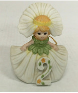 Vintage collectible birthday figurine daisy flower girl second birthday ... - $19.75