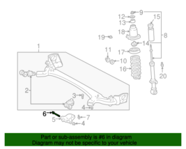 OEM Mount Bracket Mount Bolt - Toyota Prius (90105-12183)  Positions: Le... - $14.15