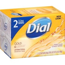 Dial&lt;&gt;Gold&lt;&gt;Antibacterial &lt;&gt;Deodorant Soap &lt;&gt; 2 Bar Pack - £4.70 GBP