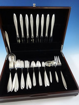 Gossamer by Gorham Sterling Silver Flatware Service For 8 Set 44 Pieces Modern - £2,176.24 GBP