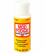Mod PodgE matte finish waterbase decoupage sealer glue &amp; finish 2 oz mod... - €18,33 EUR