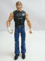 2014 Mattel WWE Dean Ambrose Jon Moxley 7&quot; Action Figure Blue Jeans Black Shirt - £15.49 GBP