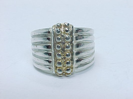 HIGH END Designer ITAOR Italy STERLING SILVER Wide RING - Size 8 - $60.00