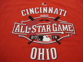 MLB Cincinnati Reds Baseball League Fan Majestic Apparel 2015 All Star T... - $17.17