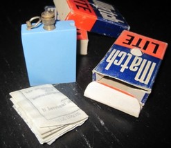 Vintage Blue Match Lite Strike Stick Lighter C/W Original Box - £7.70 GBP