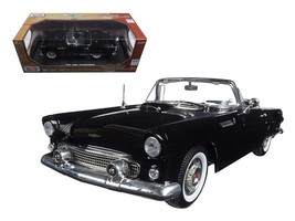 1956 Ford Thunderbird Black &quot;Timeless Classics&quot; 1/18 Diecast Model Car by Motorm - £41.74 GBP
