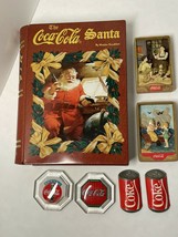 Vintage Coke Coca Cola fridge magnets refridgerator with tin book - $9.49