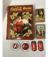 Vintage Coke Coca Cola fridge magnets refridgerator with tin book - £7.46 GBP