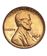1962 D  Lincoln Memorial Cent Red - £0.86 GBP