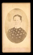 CDV Photo Genealogy Young Lady Civil War Era WA Johnston Studio Wythevil... - $9.89