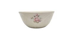 Pfaltzgraff Tea Rose Basketweave Napkin Style 7 1/4&quot; x 3 1/4&quot; Serving Bowl USA - £13.91 GBP