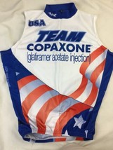 Atac Cycling Shirt Jersey  Medium Bike USA Team Copaxone Logo Sleeveless - $19.79