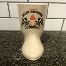 Disneyland Golden Horseshoe Boot Cup-1986 Saloon Cowboy Mug-Souvenir - $15.05