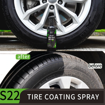 Premium 50mL Car Tire Shine Brightener: Hydrophobic Coating, Gloss Spray, Wheel  - £10.71 GBP