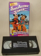 Sing Along Songs - Mickeys Fun Songs: Beach Party at Walt Disney World (VHS) - £7.75 GBP