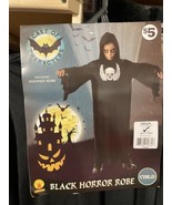 Kids Black Horrer Ghoul Costume Medium 8-10 Robe 5-7 Years Halloween Dre... - $4.53