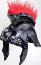 Roman Helmet w/Red Feather Trim - £19.57 GBP