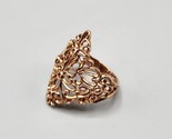 Rose Gold Plated Filigree Ring Size 9 Sterling Silver PAJ 925 Womens Jew... - $29.02