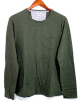 NEW Men&#39;s Banana Republic Long Sleeve Pocket T-shirt Quick Dry Green Medium - $24.74