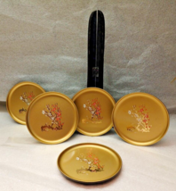 Otagiri Coasters w/Holder PackSakura Flower Set of 5 Vintage Handcrafted Japan - £10.28 GBP