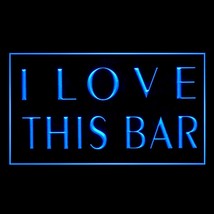 170150B I Love This Bar Pub Beer Rum Masculine Foam Rebellious LED Light... - $21.99