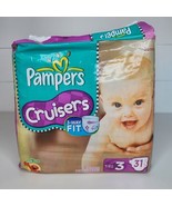 Vtg Pampers Cruisers Size 3 Diapers Pack Of 31 Collectible 2011 Sesame S... - £62.92 GBP
