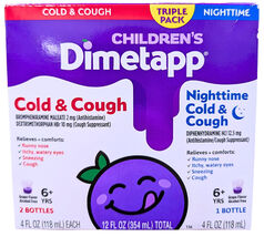 Children?s Dimetapp Day and Night Cold &amp; Cough 3 Packs x 4 Fl Oz EXP 09/26 - $21.83
