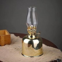 2 Pack Of Amanigo Kerosene Lamp Lantern- 7.28 in Glass Oil Table Lights for Home - £21.20 GBP