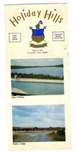 Holiday Hills Resort Crossville Tennessee 1950&#39;s Advertising Card  - £10.85 GBP