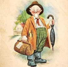 1910s Greeting Postcard Golding It How Ye Be Anyway Humor Ephemera E83C - $19.99