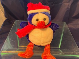 Kids of America Corp Penguin Christmas 8&quot; Stuffed Doll Toy Plush Holiday... - $8.59