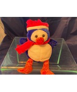 Kids of America Corp Penguin Christmas 8&quot; Stuffed Doll Toy Plush Holiday... - £6.71 GBP
