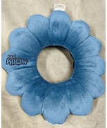 Total Pillow™️ Airplane Travel Pillow Blue Microbead Contour Neck Lumbar Support - £18.51 GBP