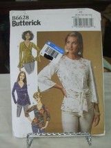 Butterick B6628 Misses Top Pattern - Size 6-14 Bust 30.5 to 36 - $12.27