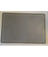 Lot of 5 Reversible Vinyl Placemats 16 1/2&quot; x 12&quot; Washable Brown/Grey - €11,28 EUR