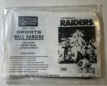 Vintage 1989 RAIDERS NFL GIANT TAPESTRY POSTER Fabric Art 30x45 **NEW** - $10.84