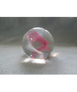 Vintage   Selkirk Glass Paperweight Pink And White - £19.49 GBP