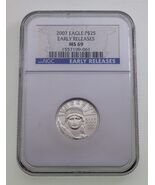 2007 P$25 Platino Águila Graduado Por NGC Como MS-69 Temprano Releases - $1,457.72