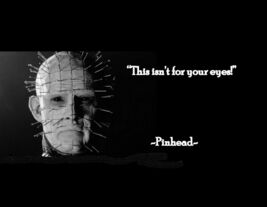 1987 HELLRAISER&#39;S PINHEAD &quot; THIS ISN&#39;T FOR YOUR EYES&quot; QUOTE PUBLICITY PHOTO - $6.81 CAD+