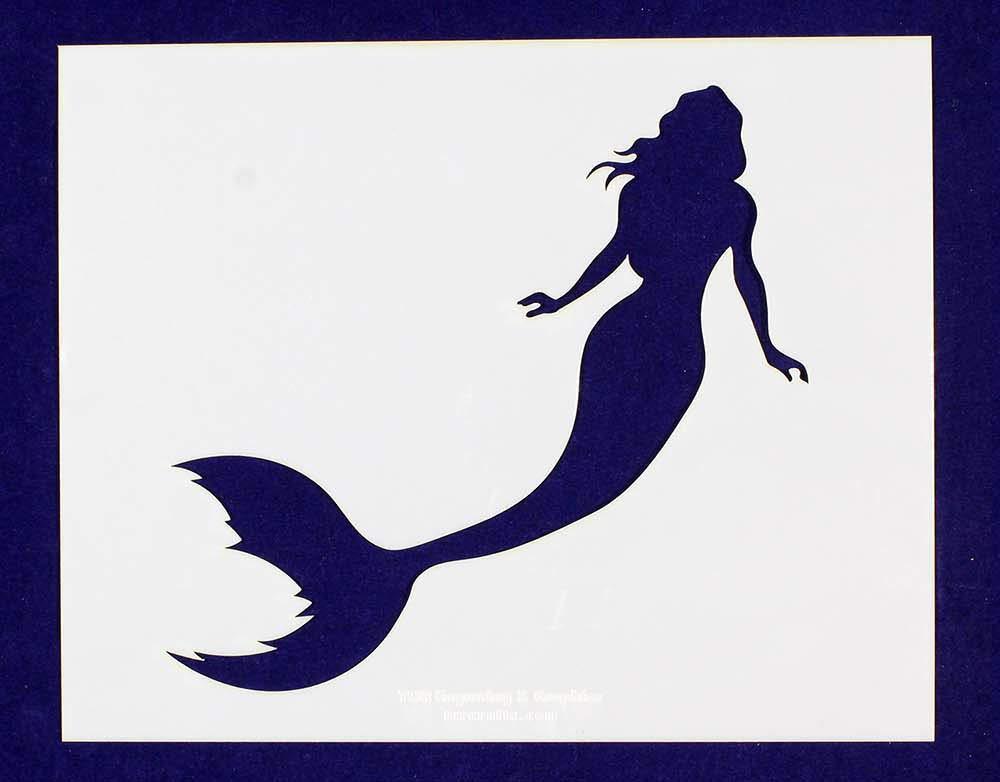 Mermaid Stencil-14 Mil Mylar - Painting/Crafts/ Templates - $6.99+