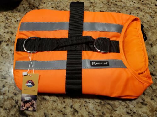 Apetian Dog Life Preserver Dog Life Jacket Dog Life Vest Floatation-Oran... - $24.75