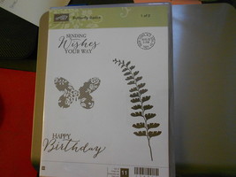 Stampin Up Wooden Stamp Set (new) BUTTERFLY BASICS 2-sets (11 stamps) - £34.04 GBP