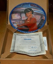 Classic Star Trek Lt Uhura Ceramic Plate 1986 Nichelle Nichols Autograph... - $96.74