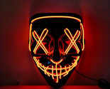 Cool Cyberpunk Helmet Glow Mask Red/Black - Perfect for Cosplay and Cost... - £18.63 GBP