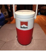 Vintage Marlboro Coleman  Insulated Cooler Pour Spout Red White Handle  - £11.52 GBP