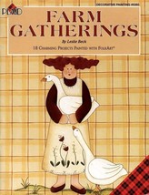 Farm Gatherings, 18 Folk Art Painted Projects for Home Decor by Leslie Beck - $5.69