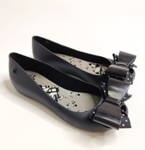MELISSA Steamboat Willie Mickey Minnie Black Bow Flats Shoes Size 7 - £23.42 GBP