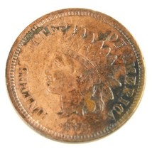1872 Indien Tête Cents VF Pièce de Monnaie Très Rare Date - €381,14 EUR